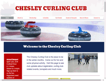 Tablet Screenshot of chesleycurlingclub.com